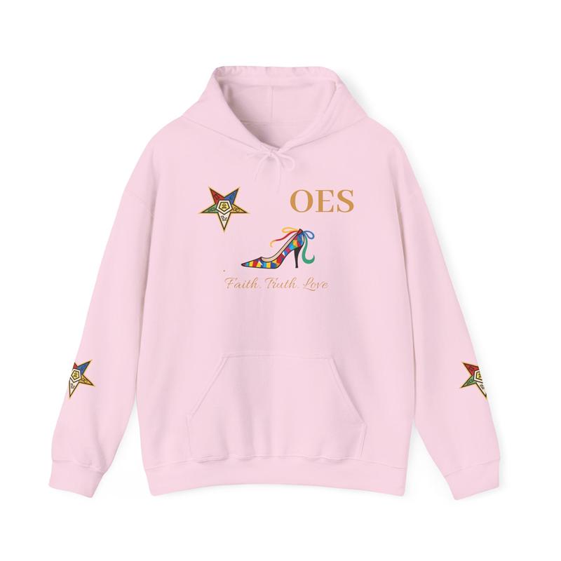 OES Hoodie - Faith Truth & Love with The Colorful Eastern Star