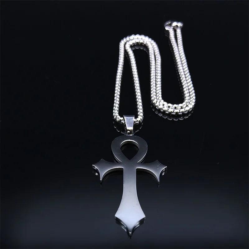 Ancient Egypt Necklace - Stainless Steel Ankh Cross