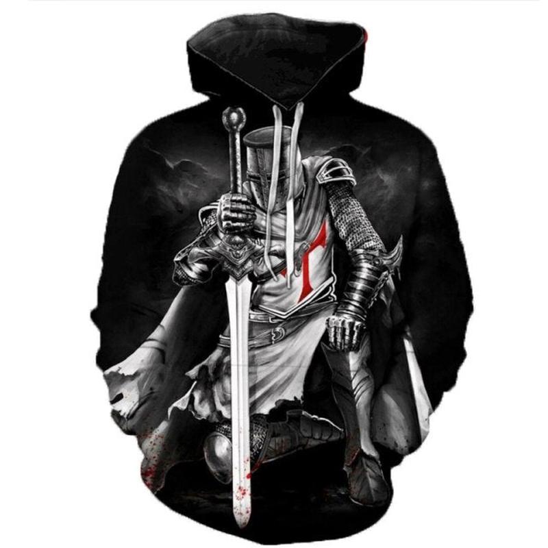 Knights Templar Hoodie - Black Hoodie & Sweatshirt