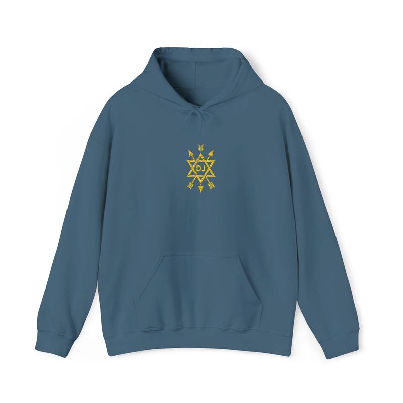 Order of the Secret Monitor Hoodie - Soft Cotton Poly Blend Hexagram Arrows Stitch