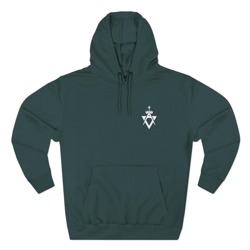 Allied Masonic Degrees Hoodie - Three-Panel Fleece AMD Emblem Embroidery