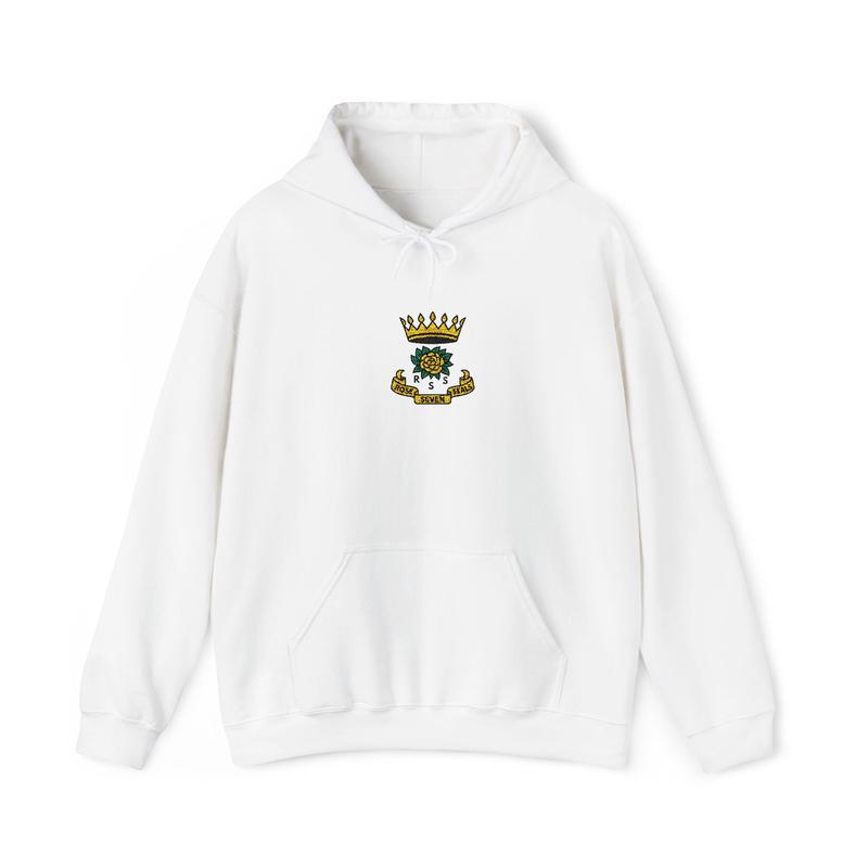 Rose of Seven Seals Hoodie - Soft Cotton Poly Blend Crowned Rose