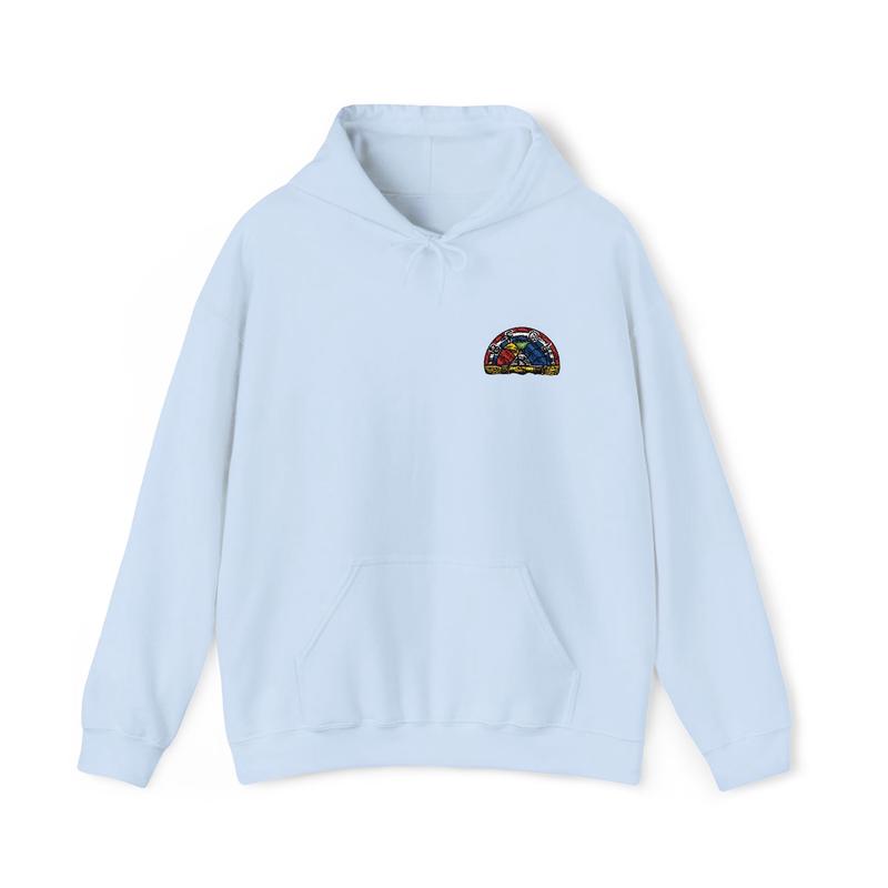 International Order of The Rainbow For Girls Hoodie - Soft Cotton Poly Blend Rainbow Emblem