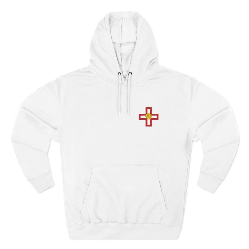 St. Thomas of Acon Hoodie - Embroidered Shell Cross