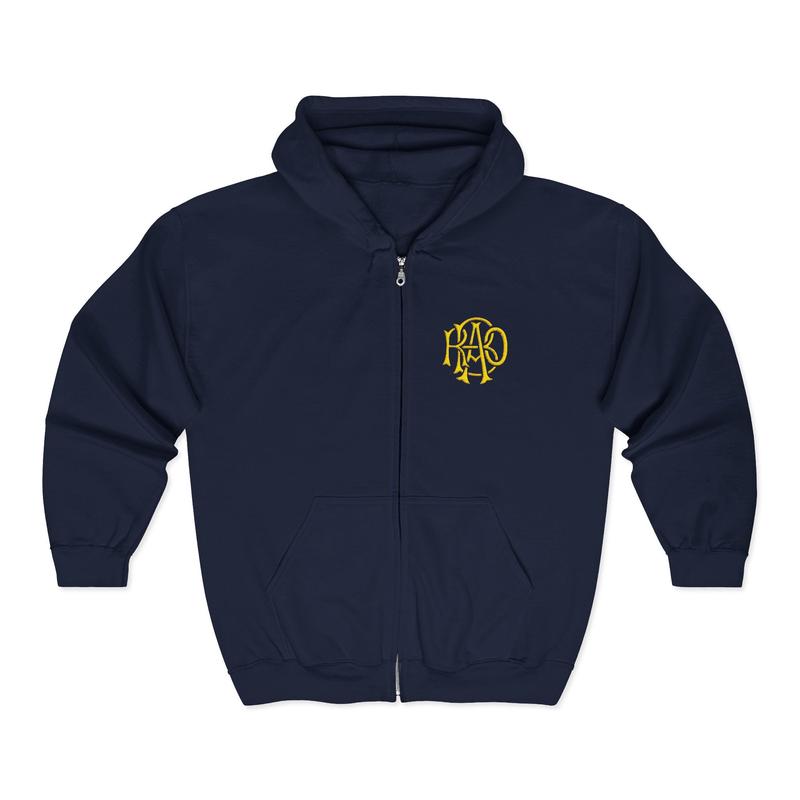 RAOB Hoodie - Zip Up Jacket Everyday Wear Initials Emblem