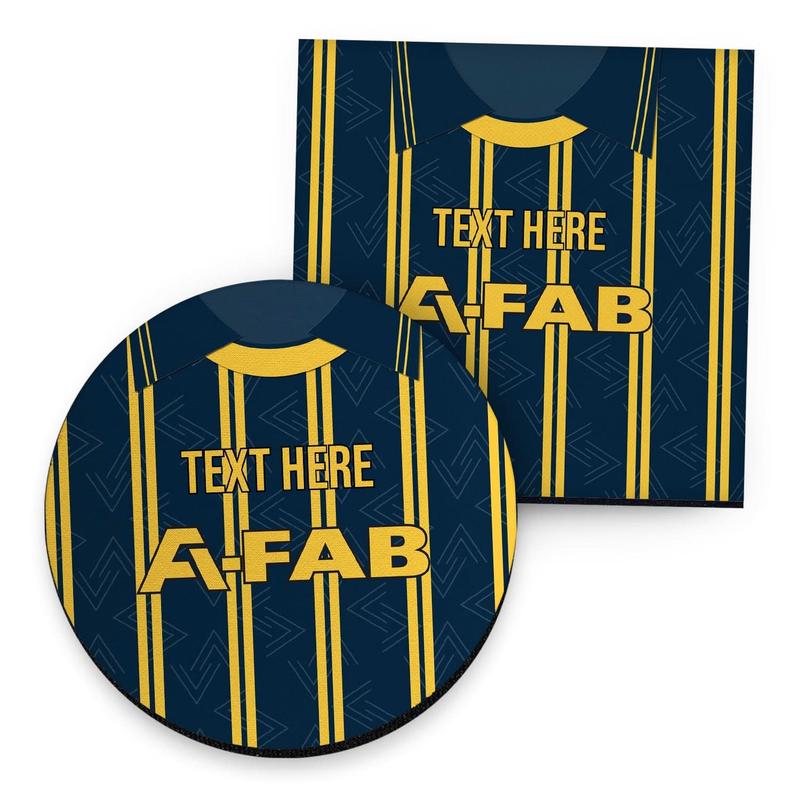 Aberdeen 1993 - Away Shirt - Personalised Drink Coaster - Square Or Circle