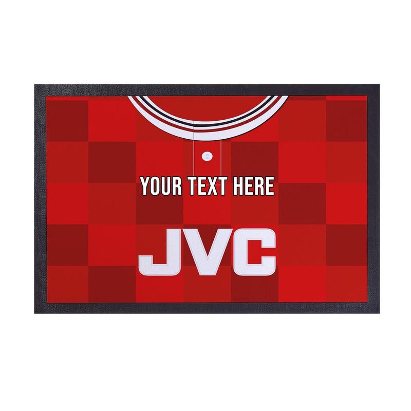 Aberdeen 1987 Home Shirt - Personalised Retro Door Mat - 60cm x 40cm